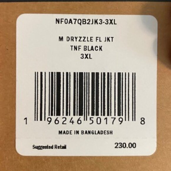 The North Face Dryzzlle Futurelight Black Rain Jacket - Picture 2 of 7